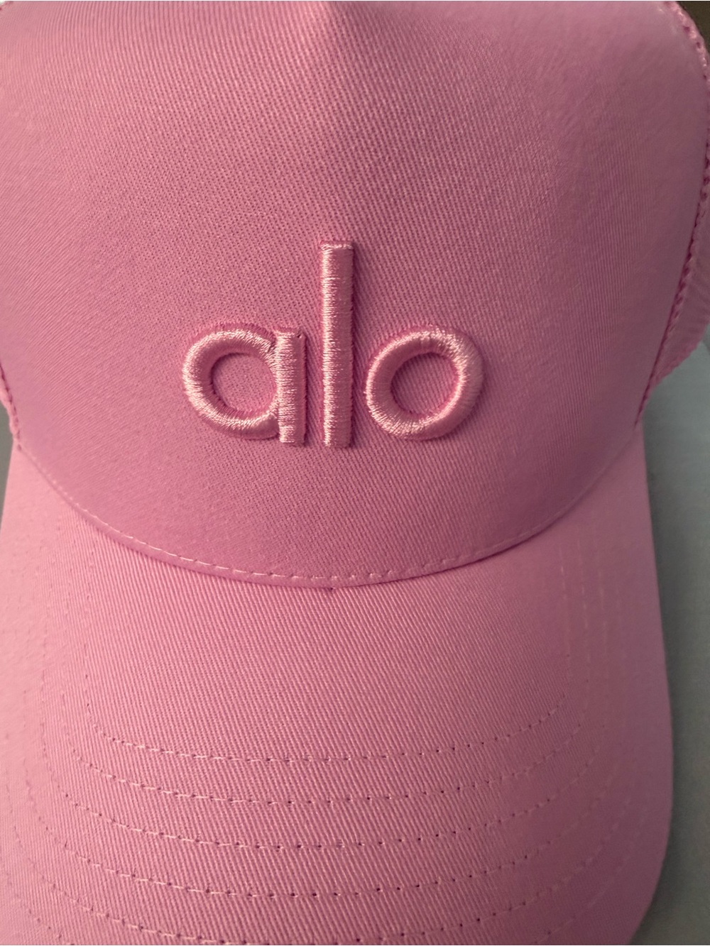 ALO Yoga Candy Heart Pink Trucker Hat. NWT. Super cute for summer! - Picture 2 of 7